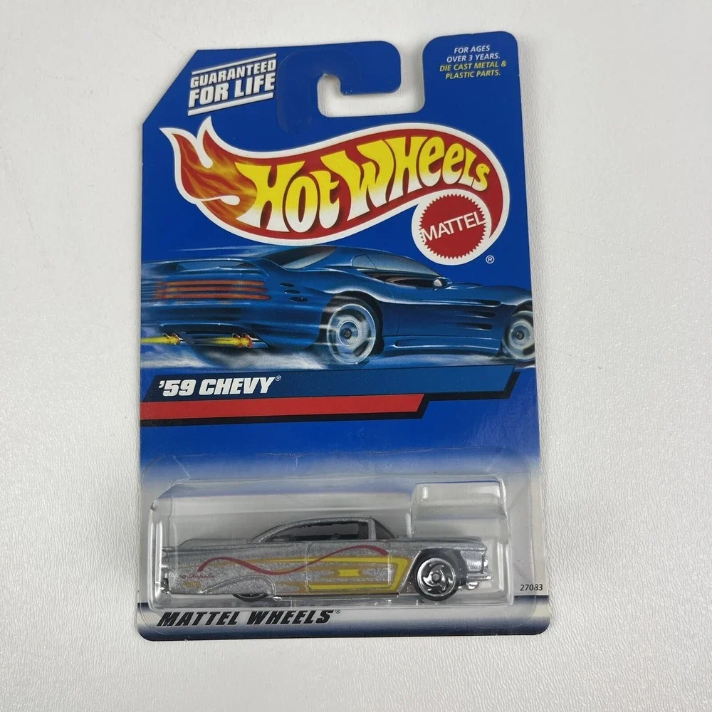 Vintage Hot Wheels 1998 Blue White Card 1000 59 Impala